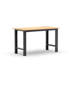 BANCO DA LAVORO GARAGE FISSO FAMI "LINEA 391" IN LEGNO DI FAGGIO E LAMIERA GRIGIO ANTRACITE 102,4X75X87,7 CM