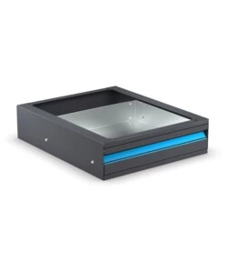 CASSETTO A ESTRAZIONE TOTALE FAMI "LINEA 391" PER BANCO DA LAVORO IN LAMIERA ANTRACITE 51X61,1X14,2 CM