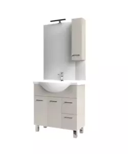 MOBILE BAGNO "GAIA" OLMO BIANCO 81X34X87 CM