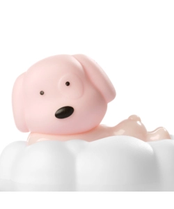LAMPADA DA TAVOLO ONLI "NUVOLINA" A FORMA DI CAGNOLINO ROSA