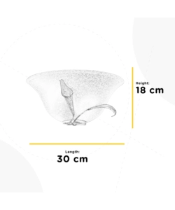 APPLIQUE 1 LUCE ONLI "VASCHETTA" AVORIO E27
