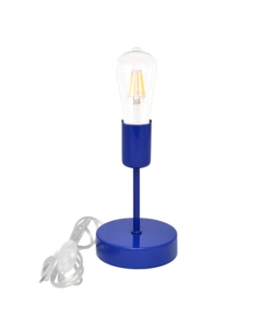 LAMPADA DA TAVOLO 1 LUCE ONLI "STECCHE" BLU E27