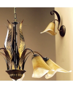 APPLIQUE 1 LUCE ONLI "ALGA" BRONZO E14