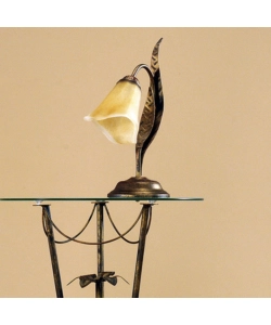 LAMPADA DA TAVOLO 1 LUCE ONLI "ALGA" BRONZO E14