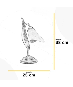 LAMPADA DA TAVOLO 1 LUCE ONLI "ALGA" BRONZO E14
