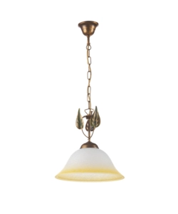 LAMPADARIO 1 LUCE ONLI "SONIA" BRONZO E27 30 CM