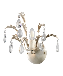 APPLIQUE 1 LUCE ONLI "CESTA" AVORIO E14