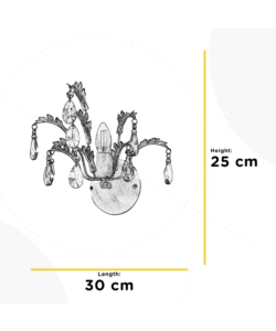 APPLIQUE 1 LUCE ONLI "CESTA" AVORIO E14