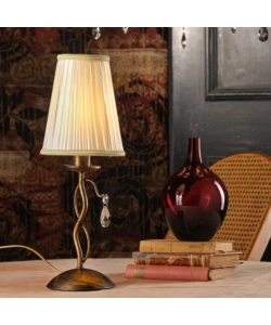 LAMPADA DA TAVOLO 1 LUCE ONLI "DELIA" BRONZO E14
