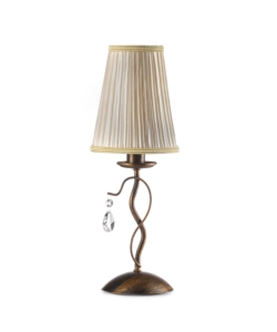 LAMPADA DA TAVOLO 1 LUCE ONLI "DELIA" BRONZO E14