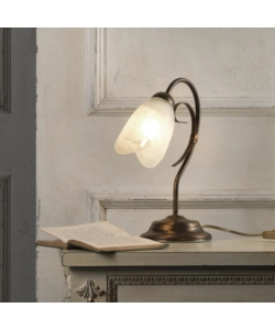 LAMPADA DA TAVOLO 1 LUCE ONLI "ODINO" BRONZO E14