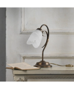 LAMPADA DA TAVOLO 1 LUCE ONLI "ODINO" BRONZO E14