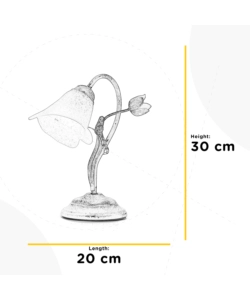 LAMPADA DA TAVOLO 1 LUCE ONLI "WILMA" BIANCO E14