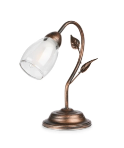 LAMPADA DA TAVOLO 1 LUCE ONLI "LILIANA" BRONZO E14