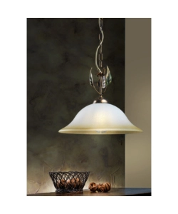 LAMPADARIO 1 LUCE ONLI "MIRA" BRONZO E27 40 CM
