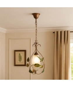 LAMPADARIO 1 LUCE ONLI "ARPA" BRONZO E27