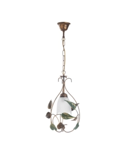 LAMPADARIO 1 LUCE ONLI "ARPA" BRONZO E27