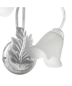 APPLIQUE 2 LUCI ONLI "MARILENA" ARGENTO E14