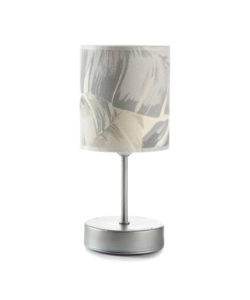 LAMPADA DA TAVOLO 1 LUCE ONLI "PIUME" GRIGIO E27