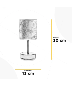 LAMPADA DA TAVOLO 1 LUCE ONLI "PIUME" GRIGIO E27