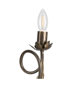 APPLIQUE 2 LUCI ONLI "GRETEL" BRONZO E14