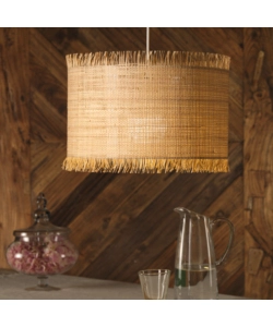 LAMPADARIO 1 LUCE ONLI "FRINGILLA" MARRONE E27