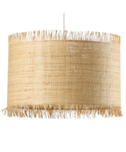 LAMPADARIO 1 LUCE ONLI "FRINGILLA" MARRONE E27