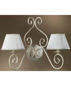 APPLIQUE 2 LUCI ONLI "VIVIENNE" BIANCO E14