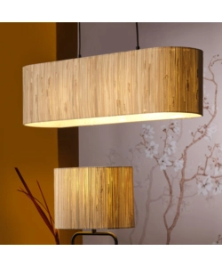 LAMPADARIO 2 LUCI ONLI "MADU" LEGNO E27