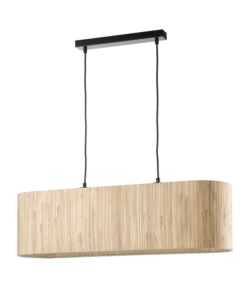 LAMPADARIO 2 LUCI ONLI "MADU" LEGNO E27