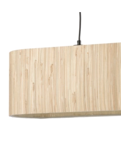LAMPADARIO 2 LUCI ONLI "MADU" LEGNO E27