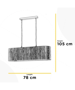 LAMPADARIO 2 LUCI ONLI "MADU" LEGNO E27