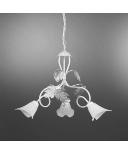 LAMPADARIO 3 LUCI ONLI "MARILENA" ARGENTO E14