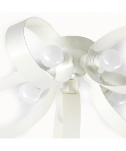 PLAFONIERA 5 LUCI ONLI "FIOCCO" BIANCO E14