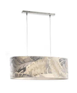 LAMPADARIO 2 LUCI ONLI "PIUME" GRIGIO E27