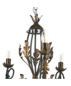 LAMPADARIO 5 LUCI ONLI "GRETEL" BRONZO E14