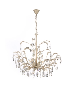 LAMPADARIO 5 LUCI ONLI "CESTA" AVORIO E14