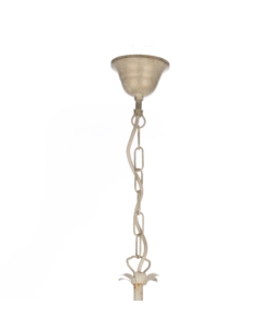 LAMPADARIO 5 LUCI ONLI "CESTA" AVORIO E14