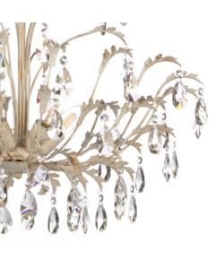 LAMPADARIO 5 LUCI ONLI "CESTA" AVORIO E14