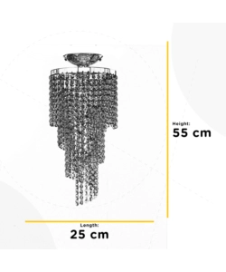LAMPADARIO 1 LUCE ONLI "ELICA" E27 25 CM