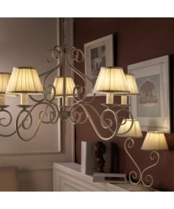LAMPADARIO 5 LUCI ONLI "VIVIENNE" BIANCO E14