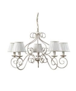 LAMPADARIO 5 LUCI ONLI "VIVIENNE" BIANCO E14
