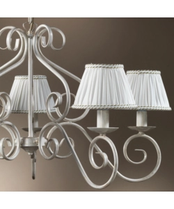 LAMPADARIO 5 LUCI ONLI "VIVIENNE" BIANCO E14