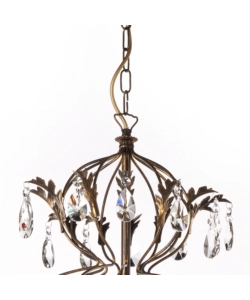 LAMPADARIO 12 LUCI ONLI "TERESA" BRONZO E14