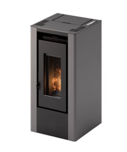 STUFA A PELLET FREEPOINT "PIKO 6" TITANIO 5,5 KW