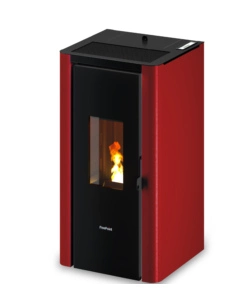 STUFA A PELLET ERMETICA FREEPOINT "INDIGO 7 T2" BORDEAUX 7 KW