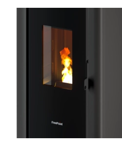STUFA A PELLET ERMETICA FREEPOINT "INDIGO 7 T2" ANTRACITE 7 KW