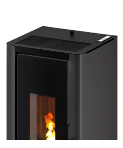 STUFA A PELLET ERMETICA FREEPOINT "INDIGO 7 T2" ANTRACITE 7 KW
