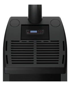 STUFA A PELLET VENTILATA E CANALIZZATA FREEPOINT "DUKE" NERO 13,7 KW CON WI-FI
