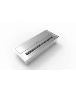 BRUCIATORE PER CAMINO BIOETANOLO DIVINA FIRE IN ACCIAIO INOX 3,5 LT 45,7X18,7X9,5 CM